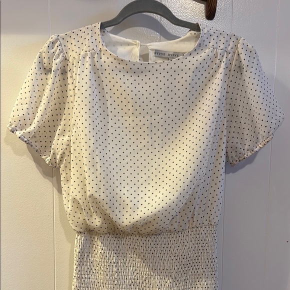 HYFVE Ivory Polka Dot Ruffle Mini Dress - Picture 4 of 4